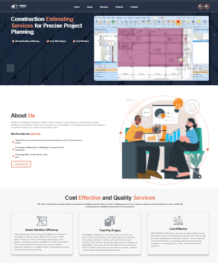 Construction estimating website