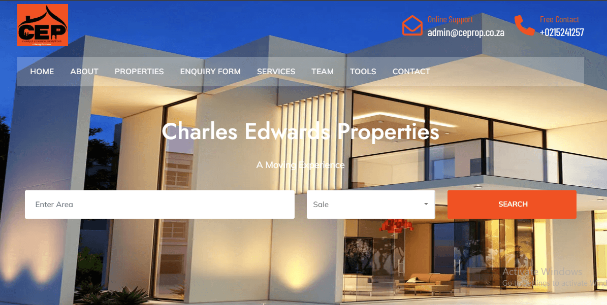 CE Prop Real Estate Website