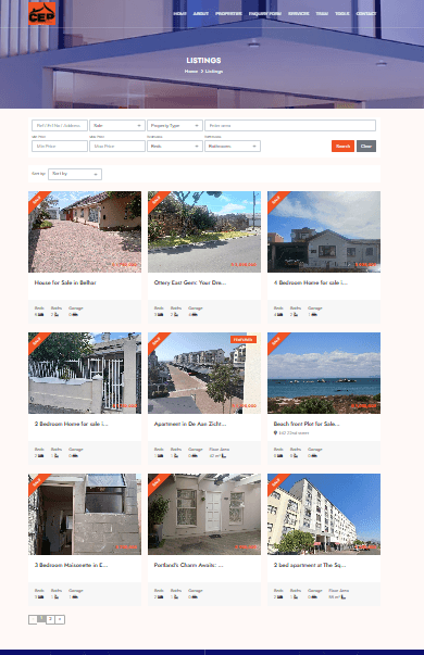 Real estate website