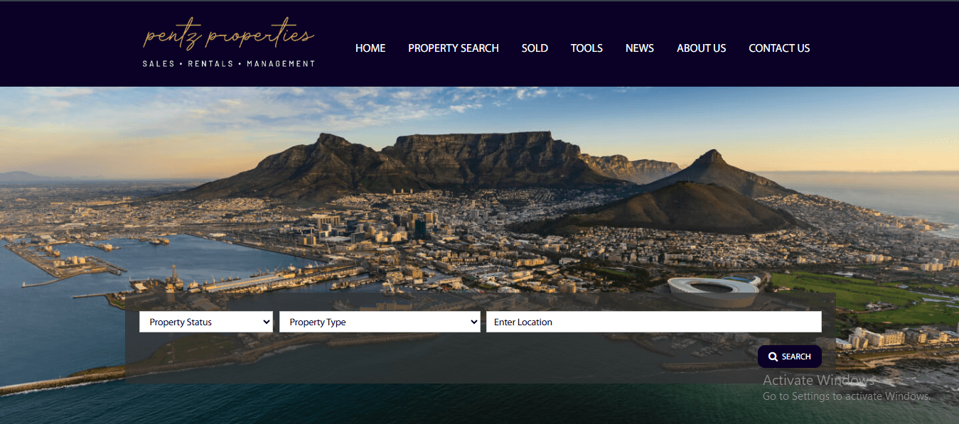 Pentz Properties Real Estate Website